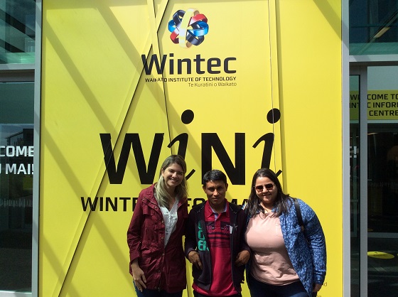 Grupo durante visita ao Wintec
